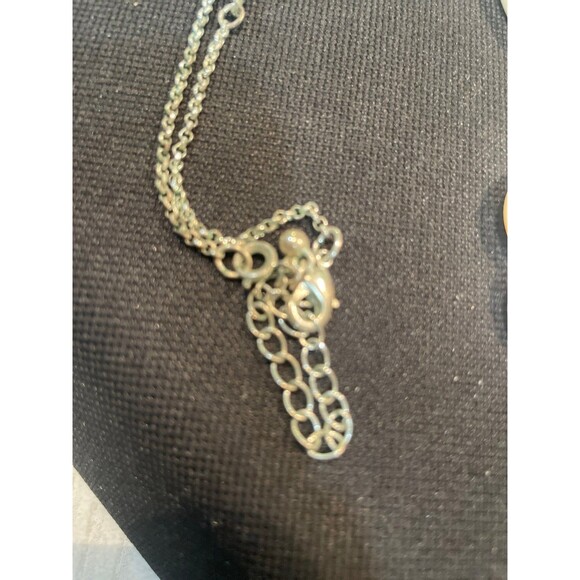 Avon Mother of Pearl Flower Abalone Shell Bead Necklace 16" - Picture 6 of 8